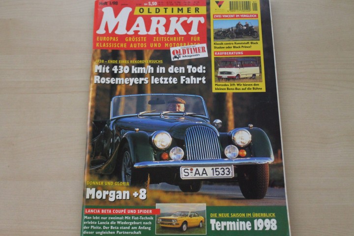 Deckblatt Oldtimer Markt (01/1998)